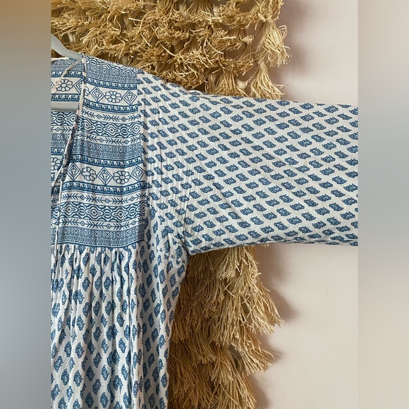 ZARA Womens Blue/White Maxi Dress - Picture 11 of 15